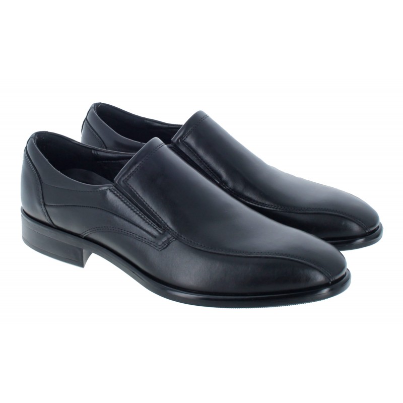 Ecco mens black store slip on shoes